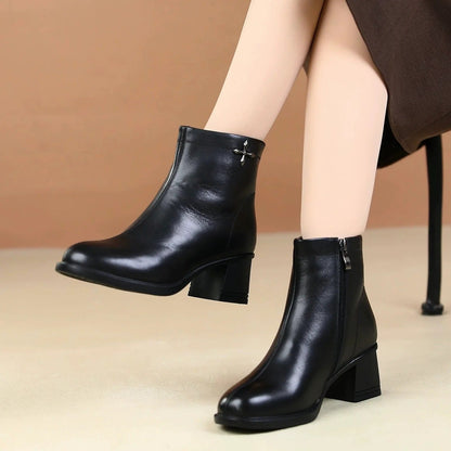 Estefania™ | Bottes orthopédiques en cuir élégantes et sécurisantes