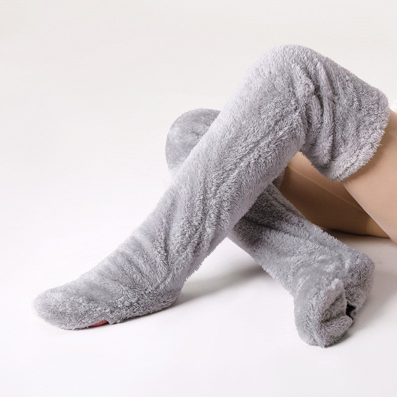 Élodie™ Chaussettes Fuzzy Over-The-Knee