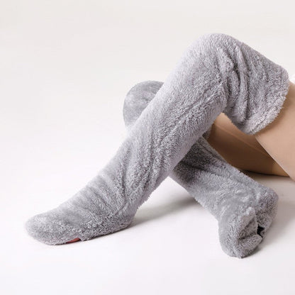 Élodie™ Chaussettes Fuzzy Over-The-Knee