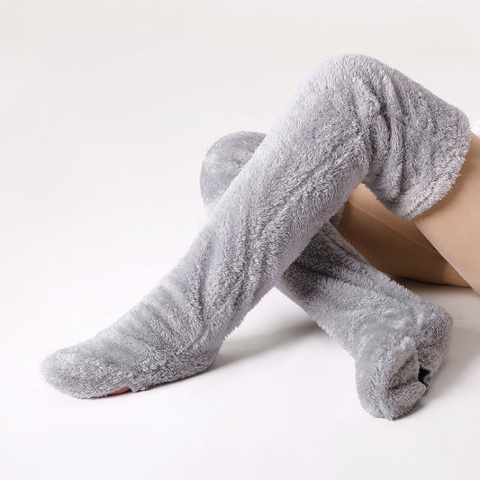 Élodie™ Chaussettes Fuzzy Over-The-Knee