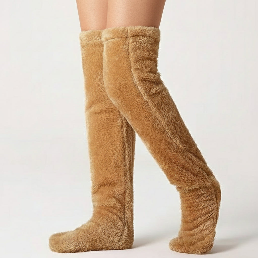 Élodie™ Chaussettes Fuzzy Over-The-Knee