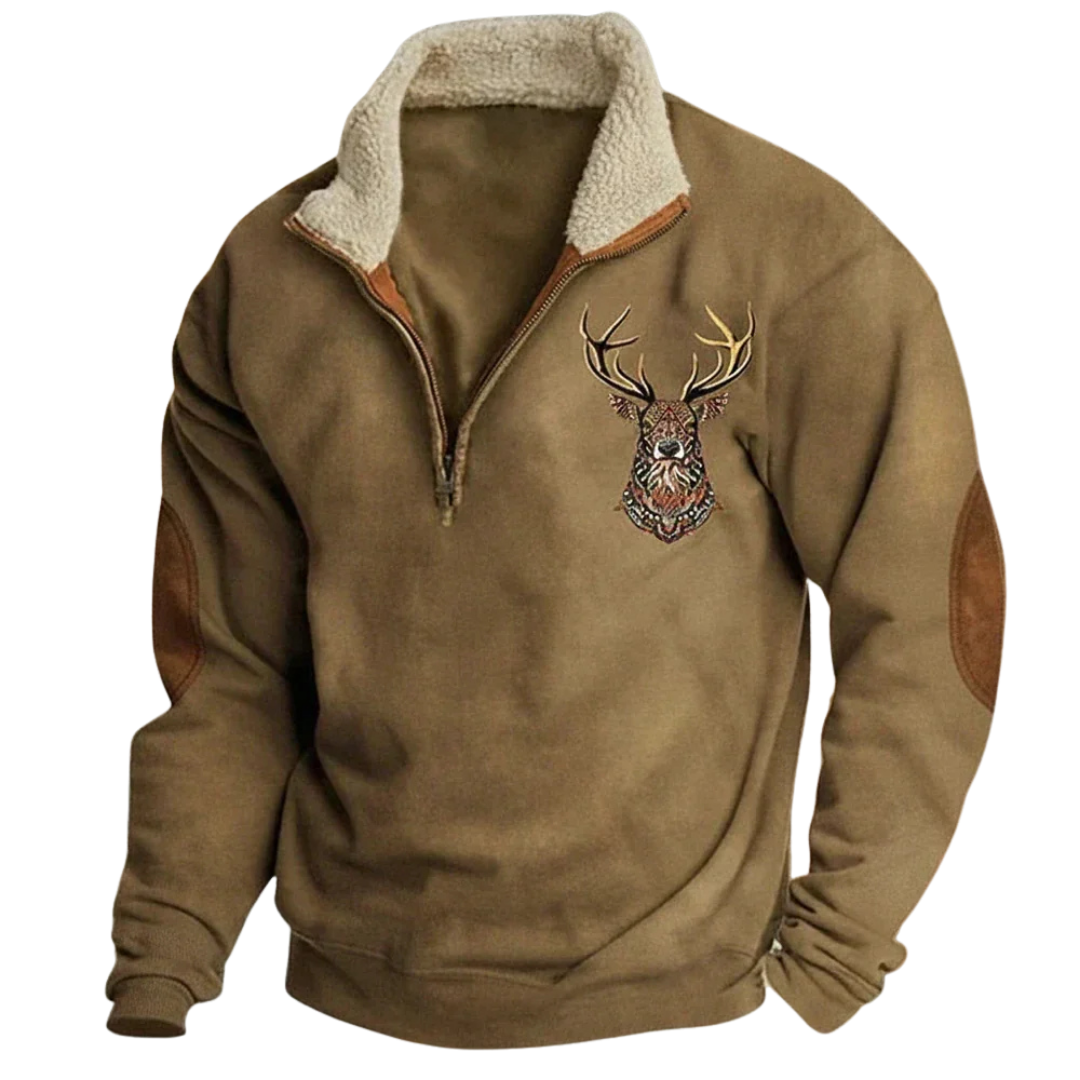 Thimo™ | Pull Homme Chaud au Motif Cerf