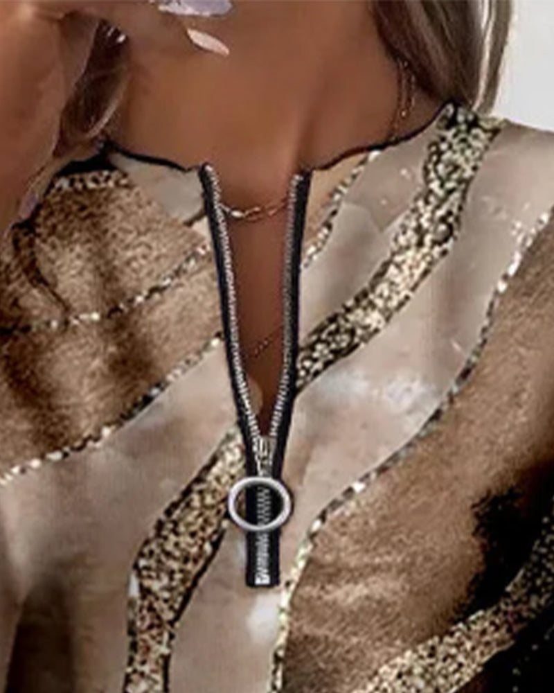 Lera™ | Sweatshirt Vintage à Demi-Zip