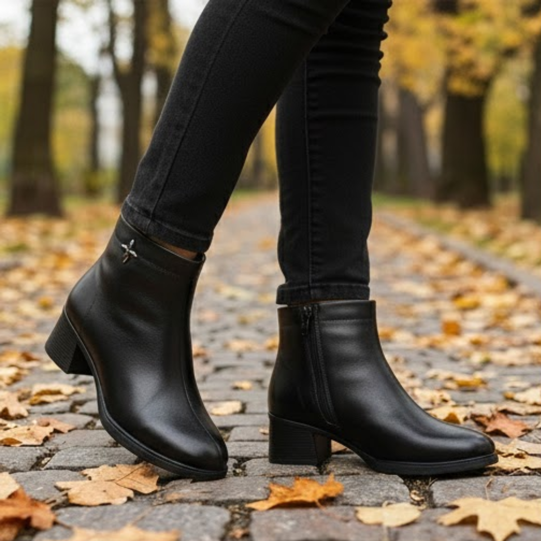 Estefania™ | Bottes orthopédiques en cuir élégantes et sécurisantes