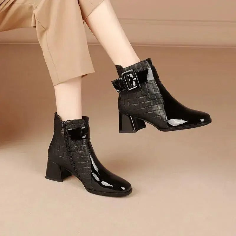 Maria™ | Bottines Orthopédiques en Cuir